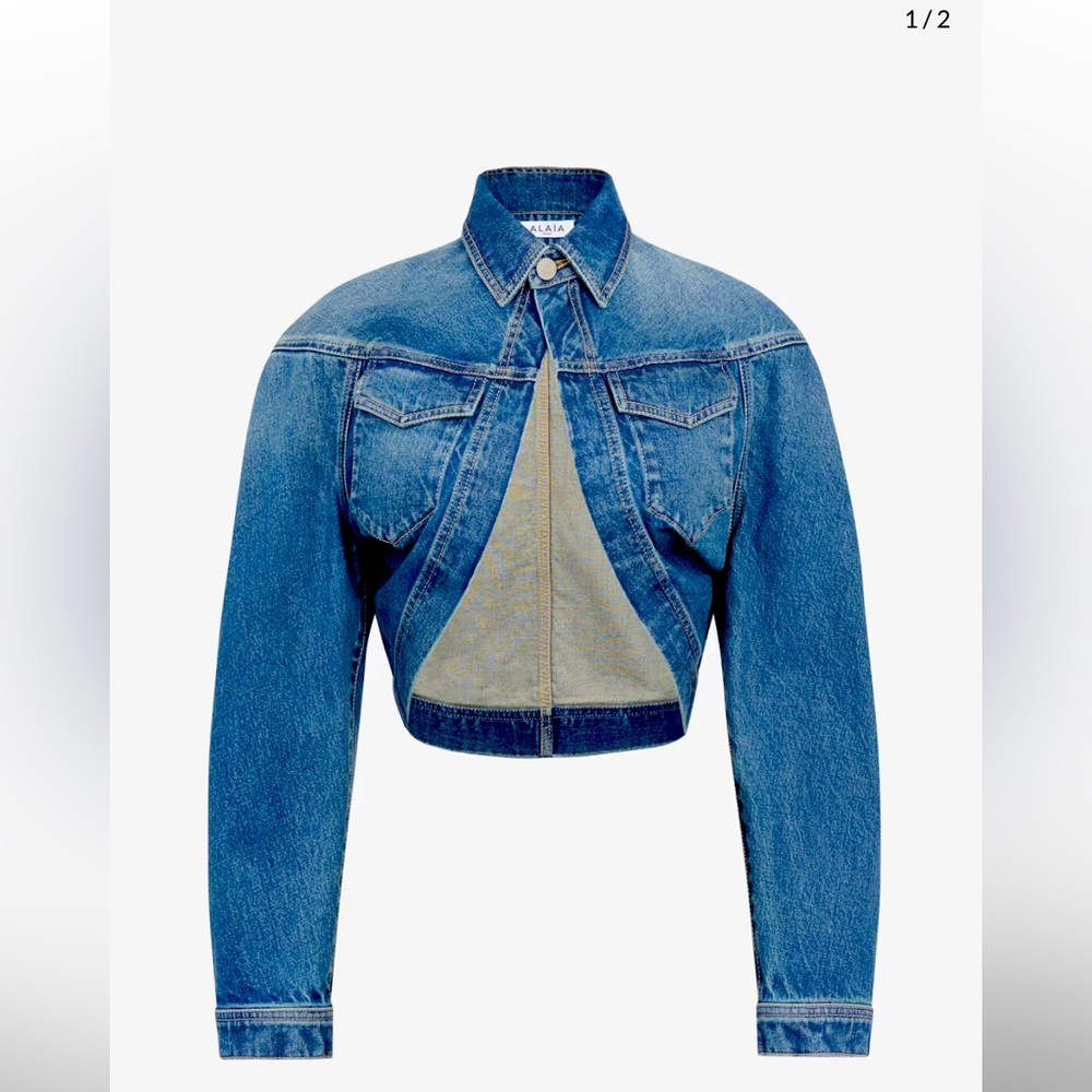 ALAIA DENIM CARDI JACKET